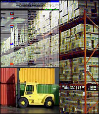 montage of warehousing shots
